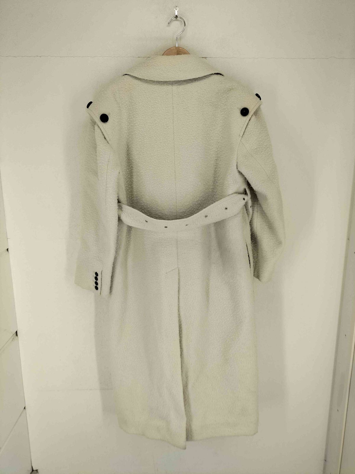 アイレネ IRENE ナッピング加工 裏地キルティング ダブルトレンチコート メンズ 36