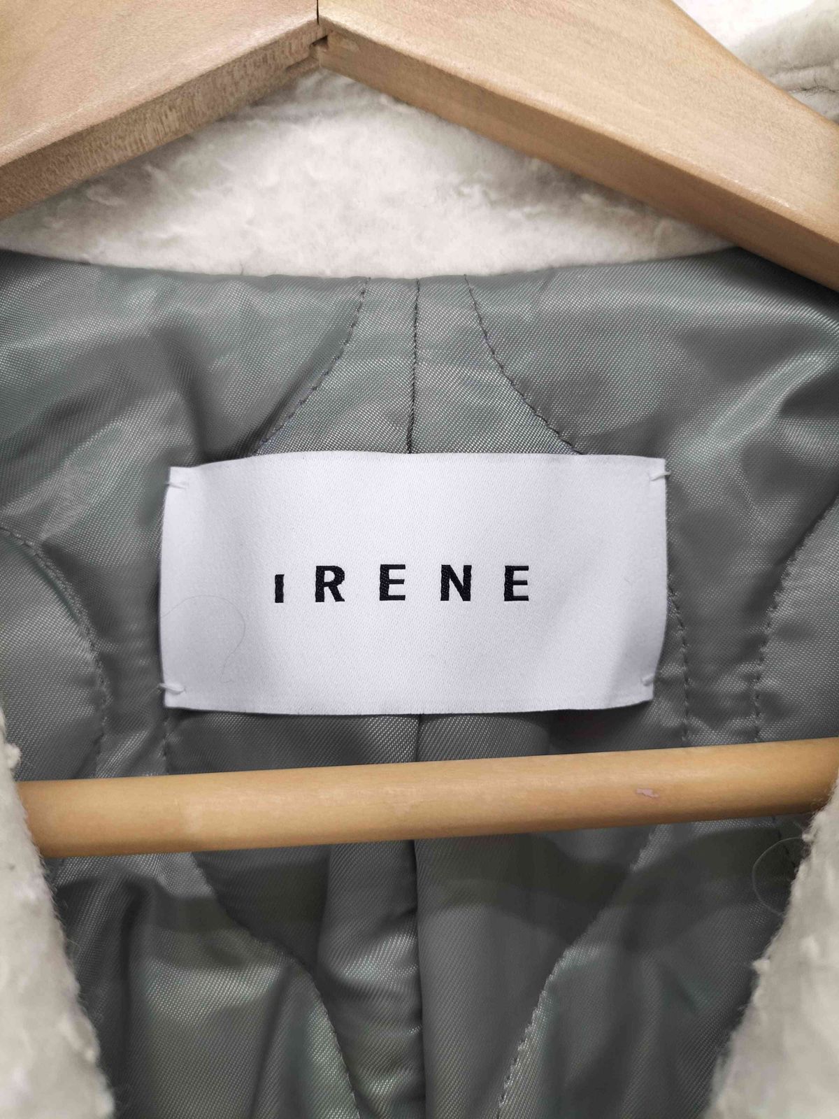 アイレネ IRENE ナッピング加工 裏地キルティング ダブルトレンチコート メンズ 36 ODELLYA_COM