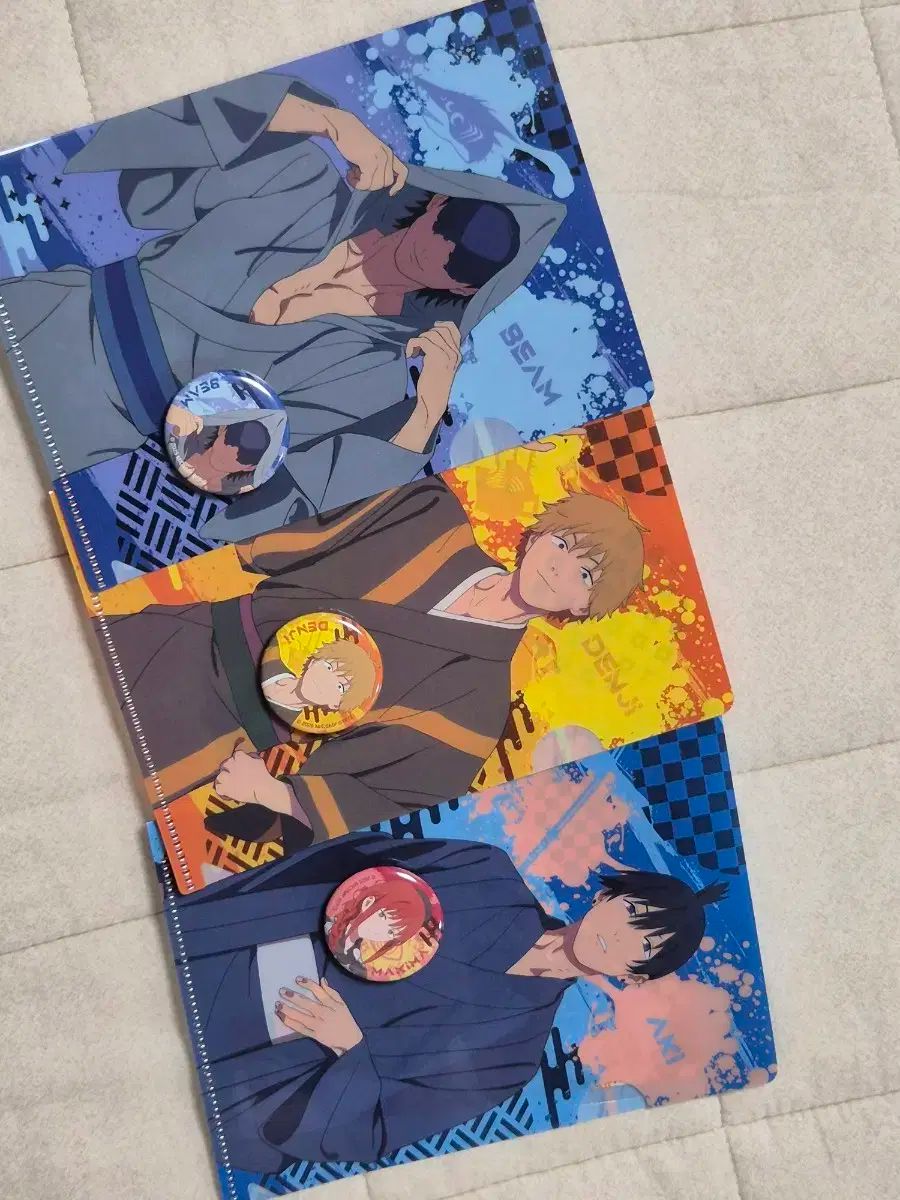 チェンソーマン お祭り 大阪 ポップアップ クリアファイル 缶バッジ 3種 まとめ