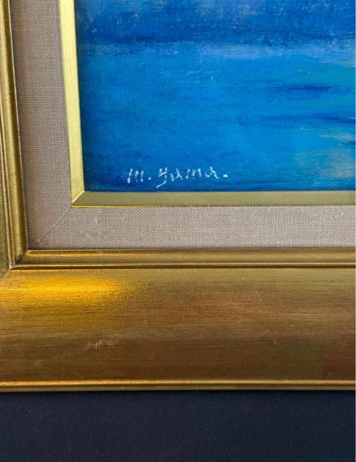 山口正人 「印象のヴェニス」 油彩 F4号 風景画 共シール 直筆サイン