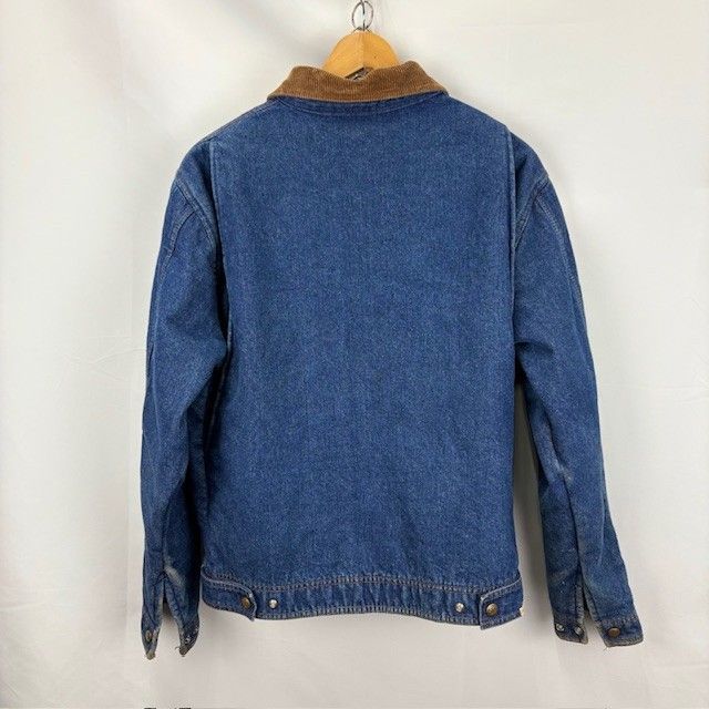 Walls BLIZZARD-PRUF 裏ブランケット ジップアップデニムジャケット MADE IN USA 襟コーデュロイ サイズⅬ 36007DB 07111002 872 シミ汚れ 褪色