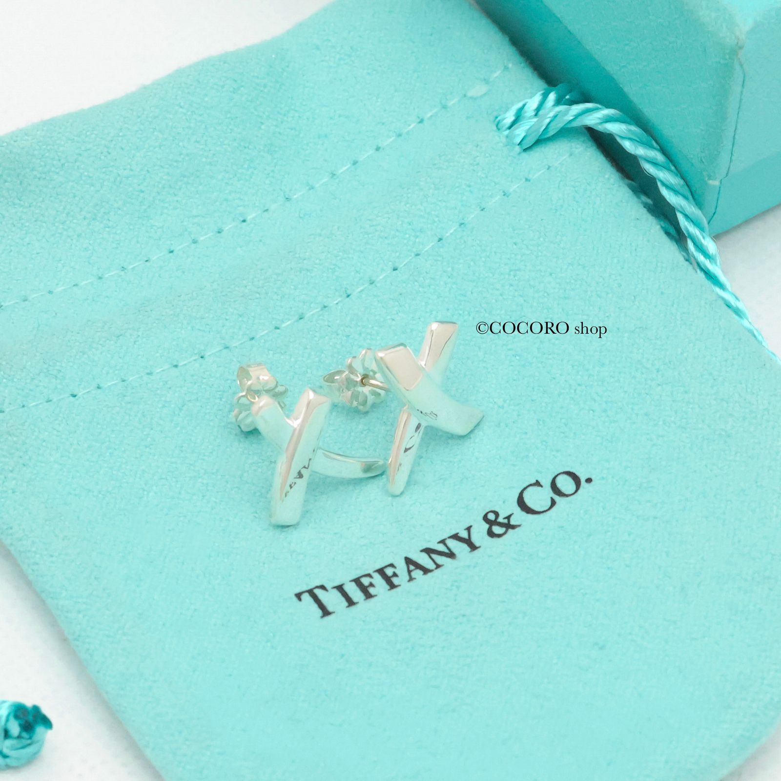 美品】ティファニー TIFFANY&Co. キス クロス パロマピカソ スタッド