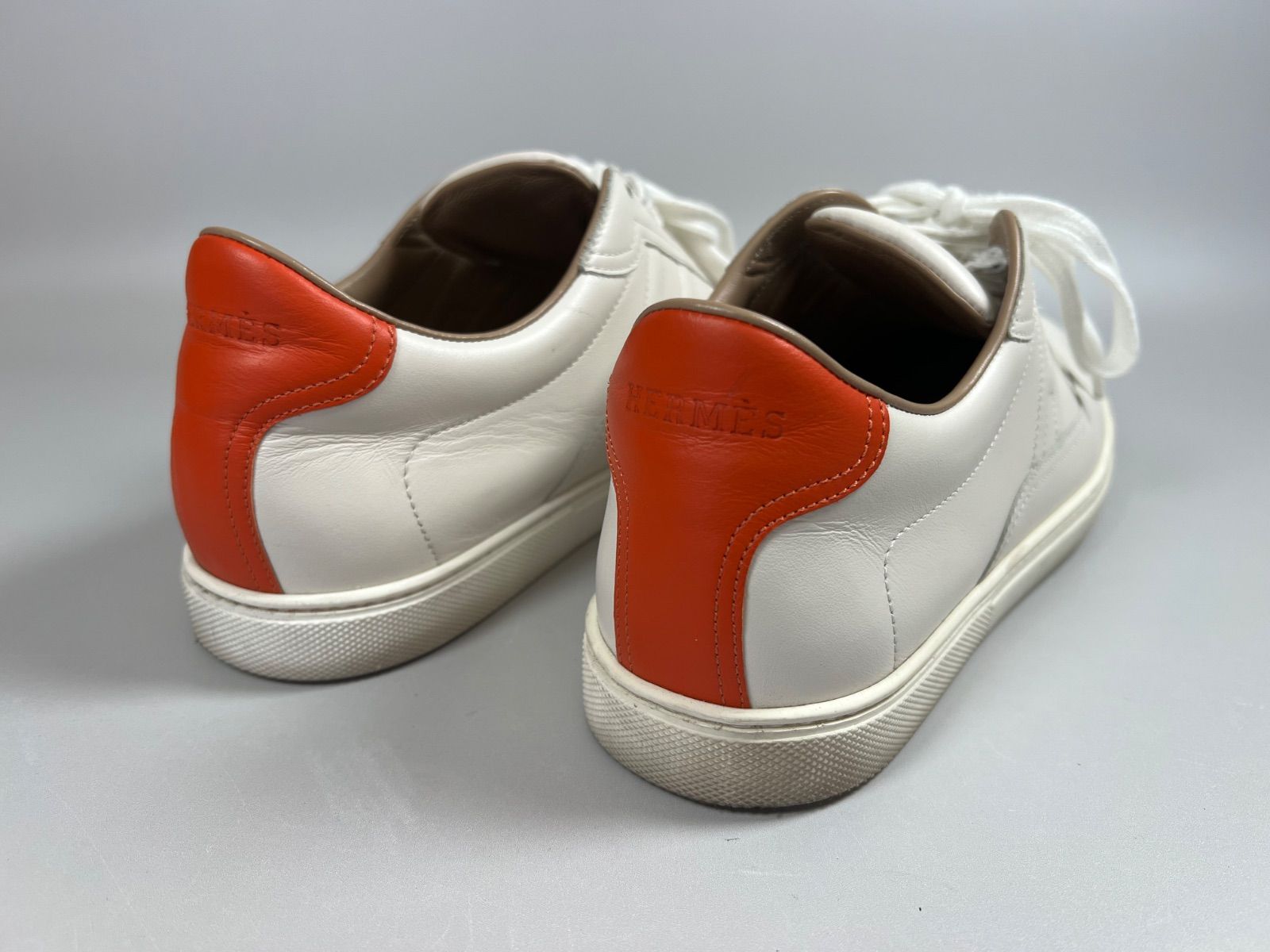 HERMES (エルメス) QUICKER クイッカー レザー ローカット スニーカー