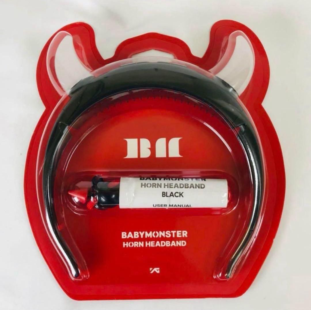 BABYMONSTER ベイビーモンスター ベビモン ヘッドバンド BLACK 黒 ペン