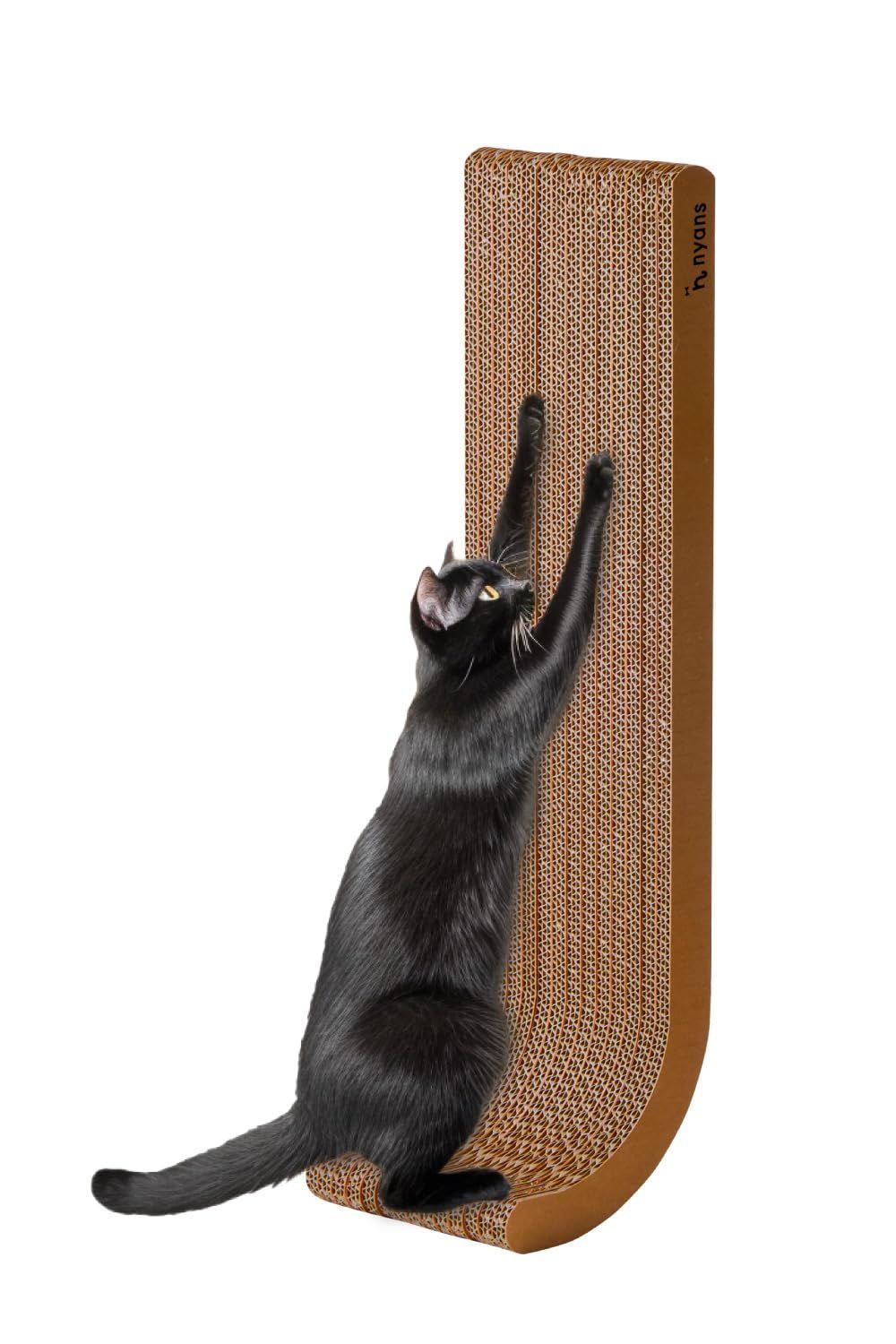 とぎカスがでない 1年高耐久 純 nyansの爪とぎ 猫 爪研ぎ 両面使える 超強化ダンボール 壁 縦J型 Mサイズ ニャンズ