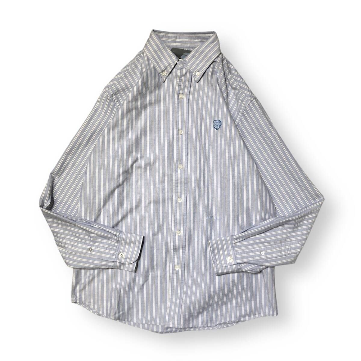 HUMAN MADE STRIPED BD SHIRT Blue size S 長袖シャツ ストライプ ヒューマンメイド