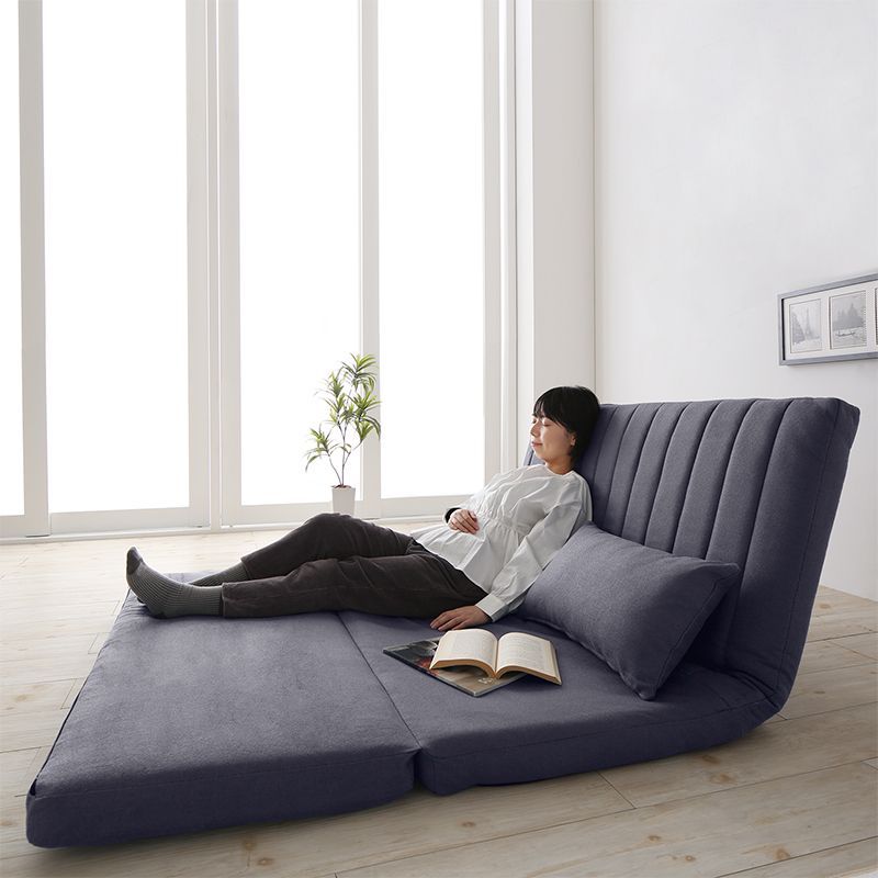 ファブリックグレー◆幅120cm3wayソファベッド セミダブル2人掛け ファブリックグレー◇幅120cm3wayソファベッド セミダブル2人掛け