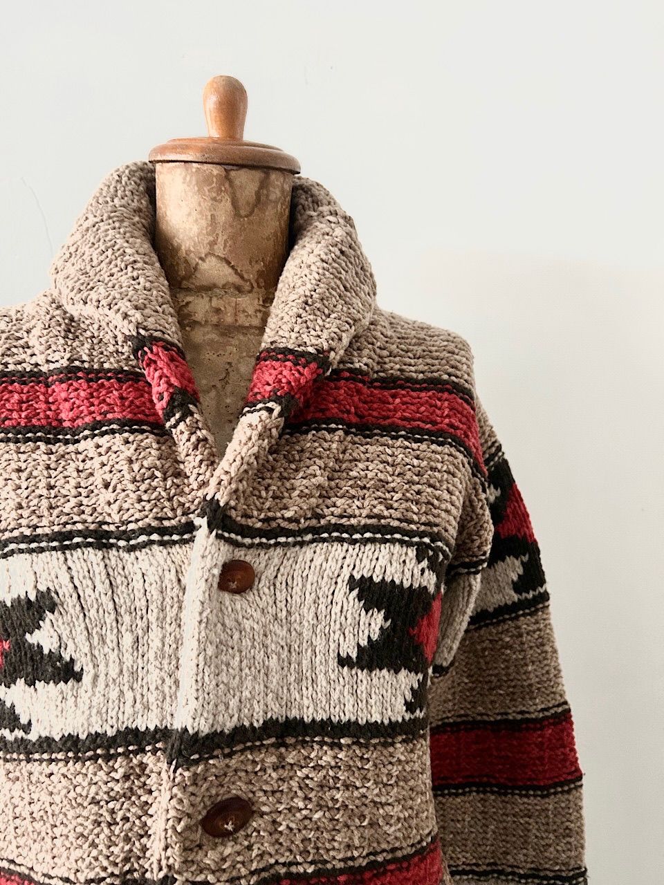  45 R カウチンニット カーディガン ウール サイズ0 長袖 カーディガン ボレロ アンサンブル