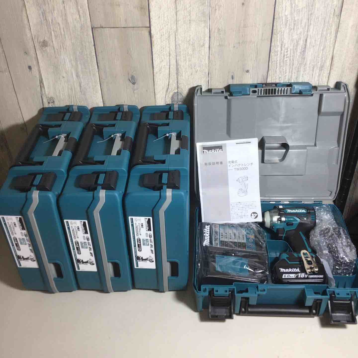  マキタ makita コードレス インパクトレンチ 4台 バッテリー-充電器付 フルセット 充電式 18 V 電動インパクトレンチ ドリル ドライバー レンチ