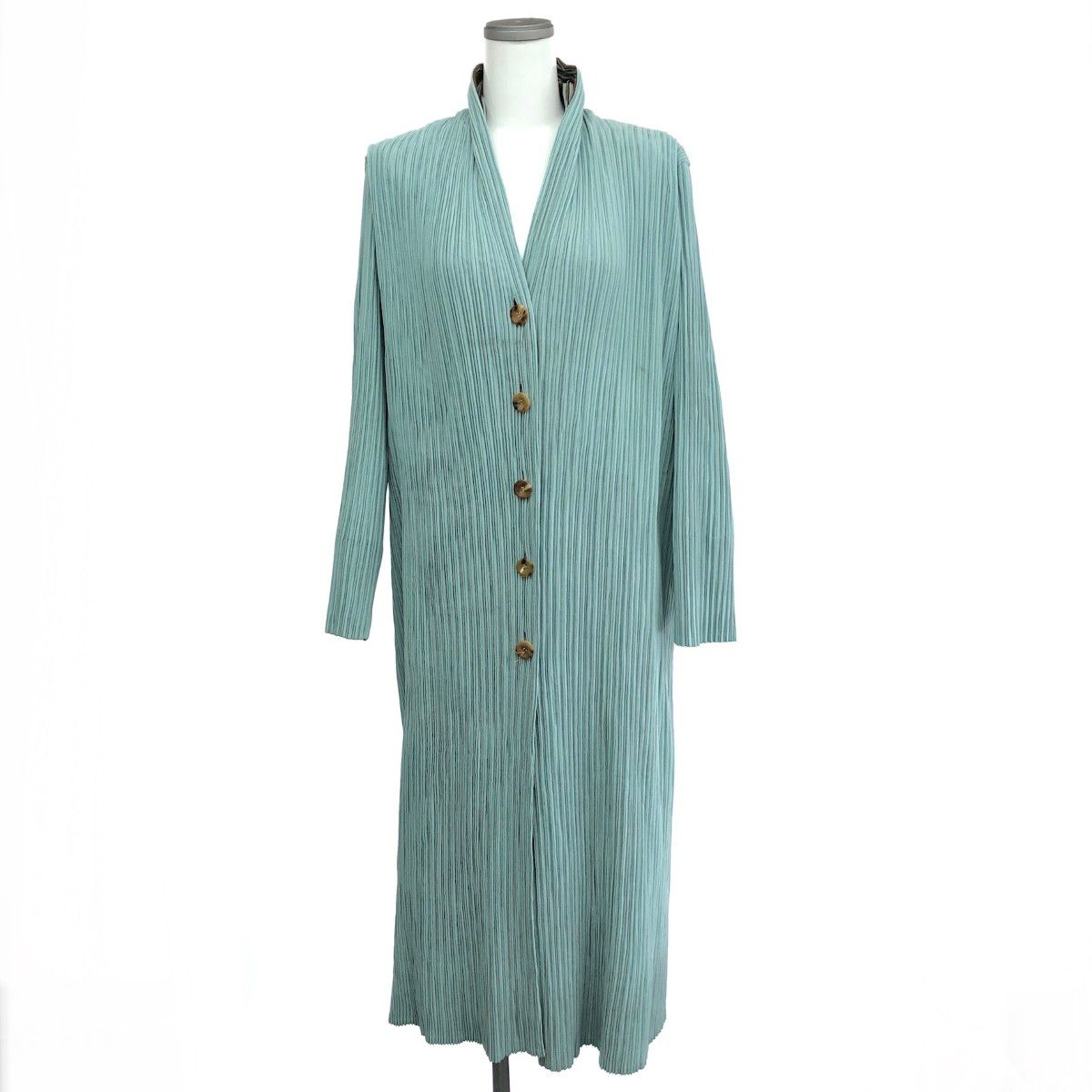イッセイミヤケ　ステンカラープリーツコート　ビンテージ 中古・古着通販】ISSEY MIYAKE (イッセイミヤケ) プリーツステンカラー