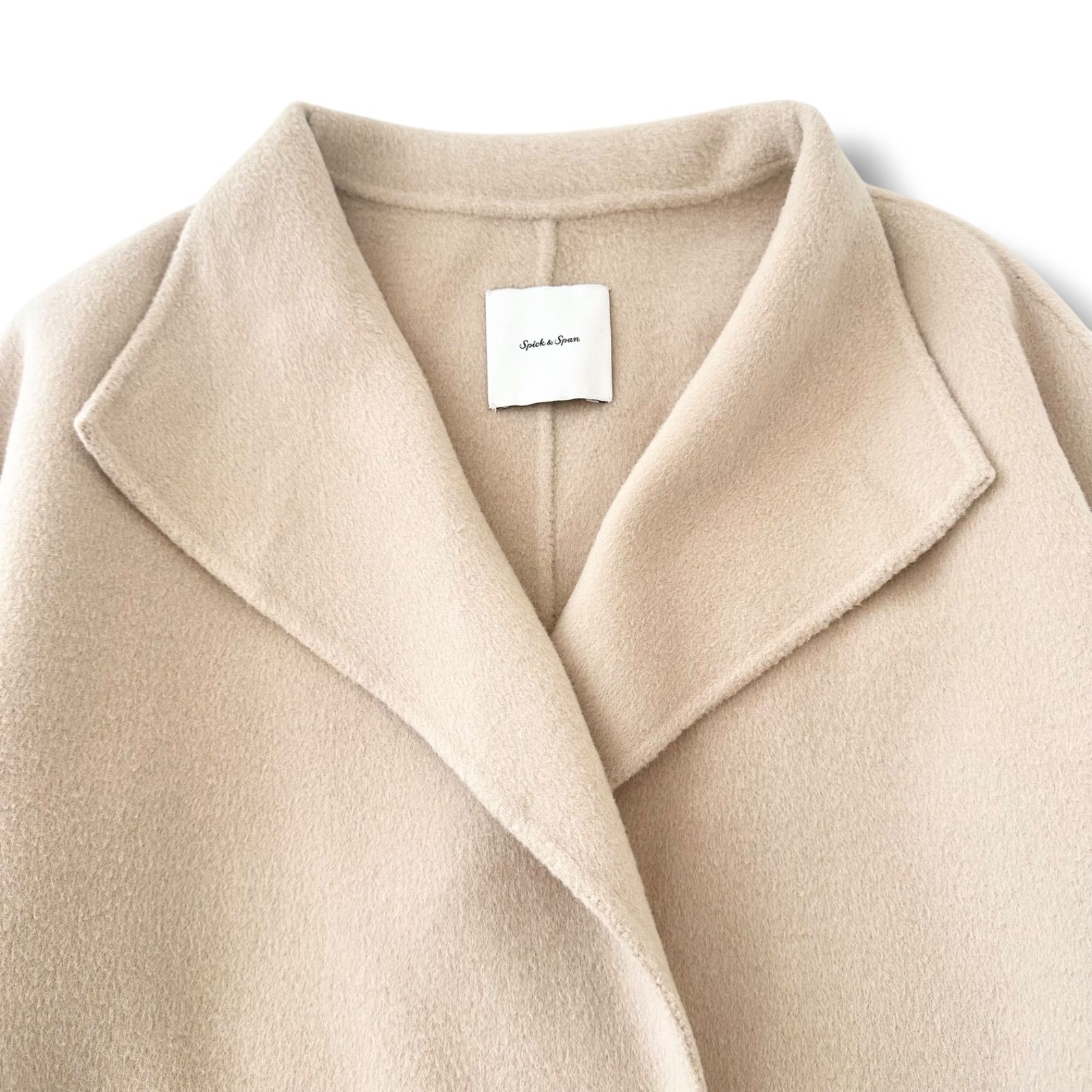 Spick & Span☆W/Nyスタンドカラーリバーコート ベージュ スピック
