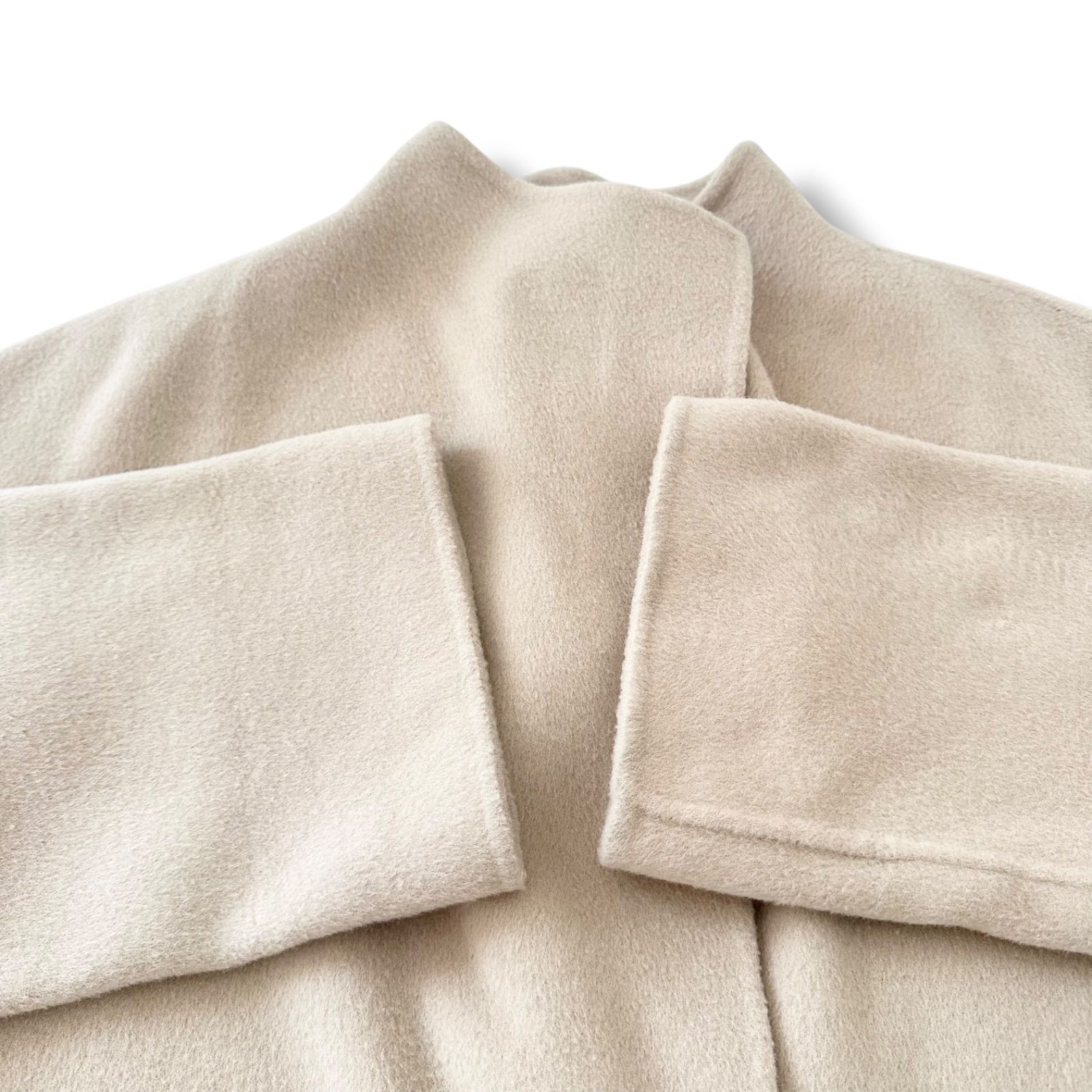 Spick and Span W/Nyスタンドカラーリバーコート ベージュ 36 Sサイズ