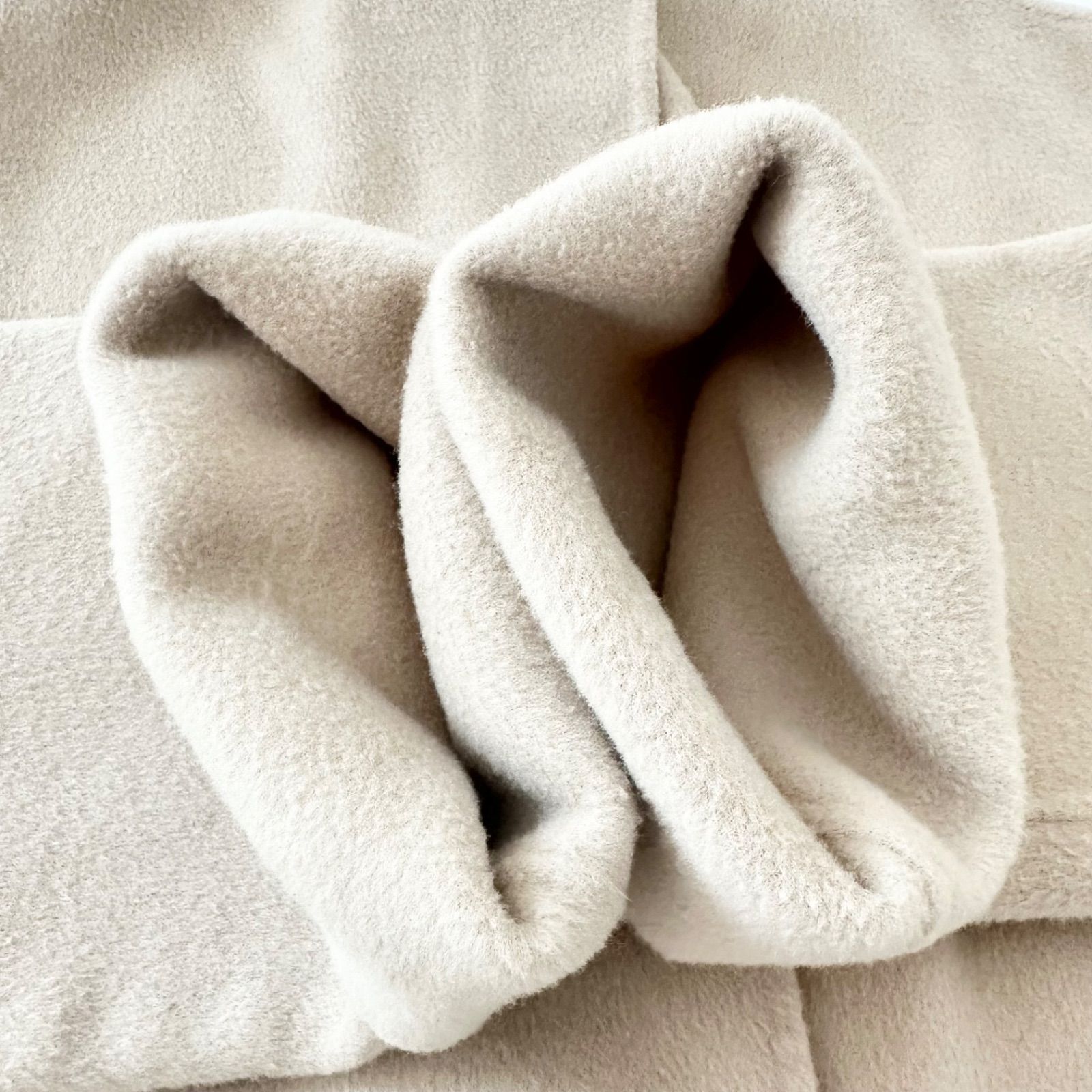 Spick and Span W/Nyスタンドカラーリバーコート ベージュ 36 Sサイズ