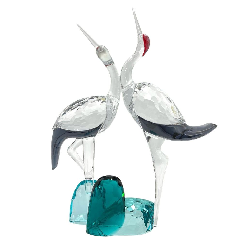 スワロフスキー 鶴の歌声 オブジェ 置物 5557819 クリア Among Blue Mountains