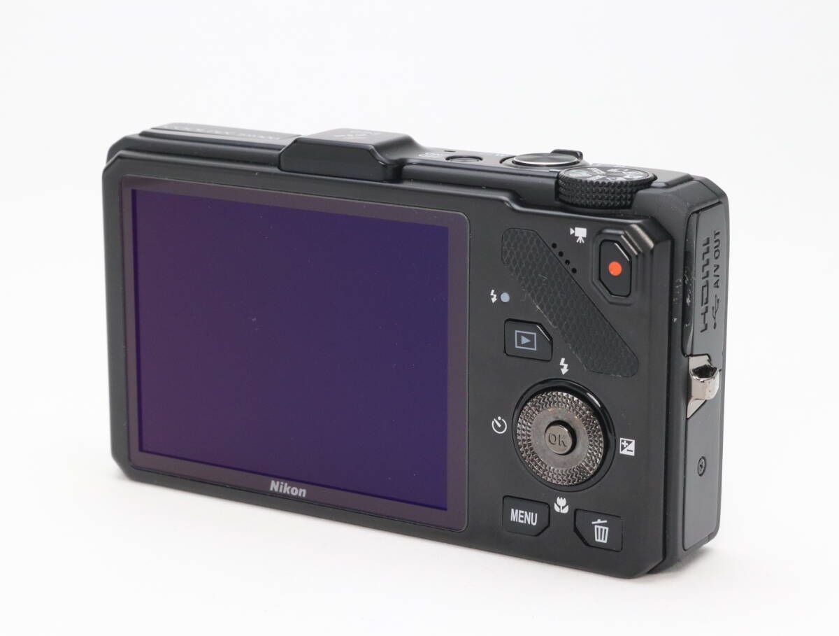 B 並品 Nikon ニコン COOLPIX S9300 ノーブルブラック 初期不良返品対応 110-199 ANARI_COM_TR