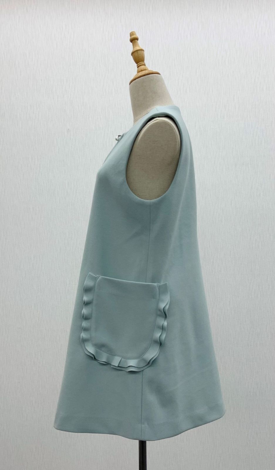 ビックポケットフリル ジレ ミントグリーン Toilette トワレ 433-043 60