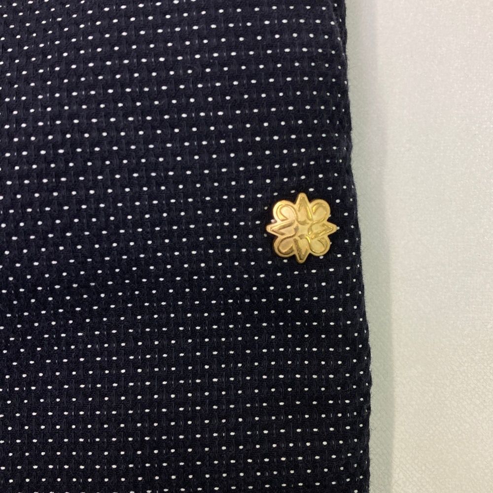  サイズ S ST ANDREWS セントアンドリュース モデル ストレッチパンツ ドット柄 ネイビー系 ゴルフウェア レディース ストスト パンツ レディースウェア