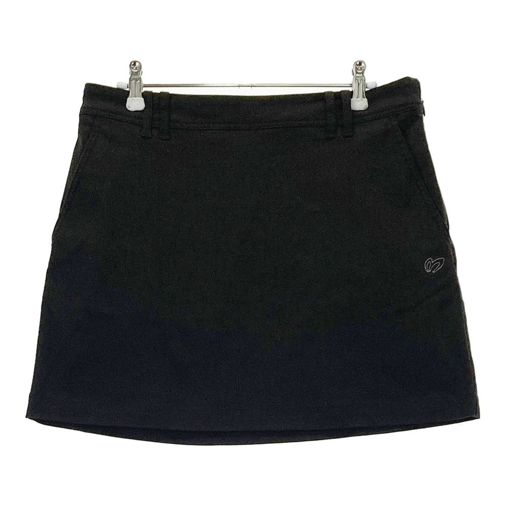 サイズ 2 MASTER BUNNY EDITION マスターバニーエディション モデル ストレッチスカート 裾ロゴ ブラック系 240101550300 ゴルフウェア レディース ストスト