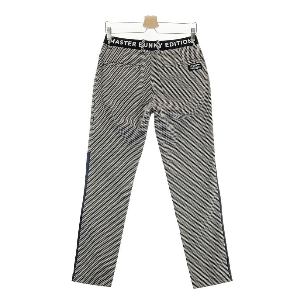 サイズ 3 MASTER BUNNY EDITION マスターバニーエディション ストレッチパンツ 総柄 ブラック系 ゴルフウェア メンズ ストスト