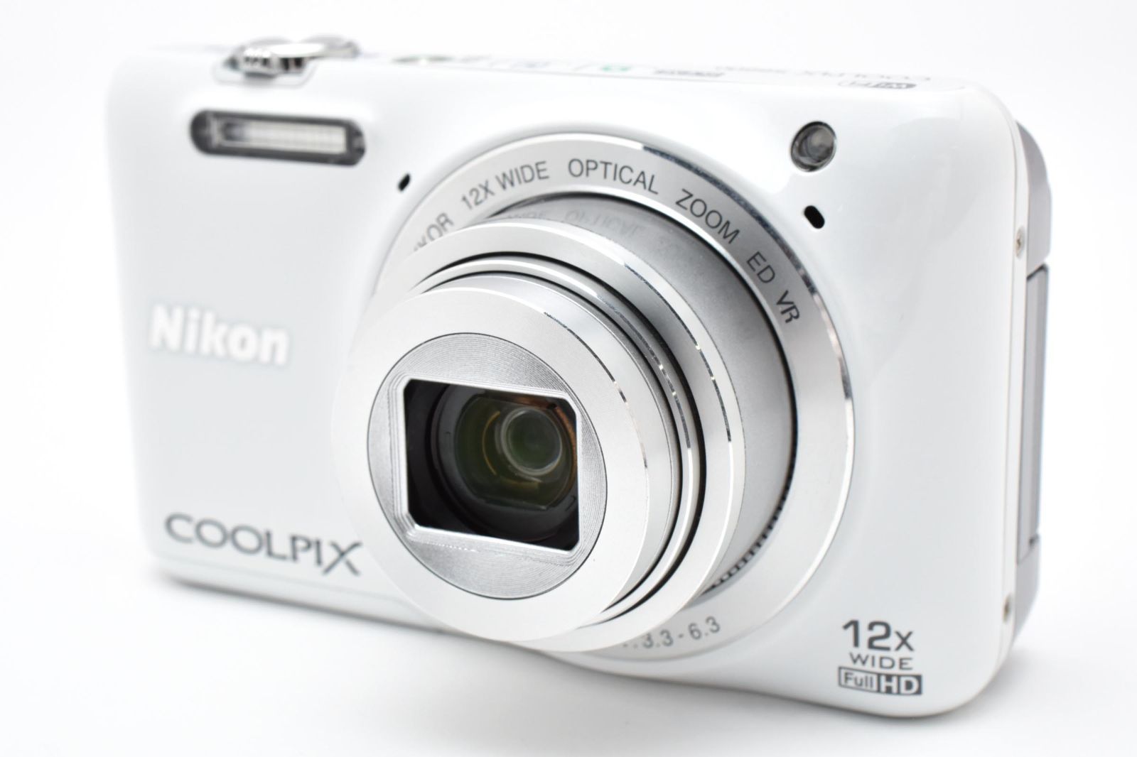 元 き ニコン NIKON COOLPIX S6600 ホワイト コンパクトデジタルカメラ OB3405 1968