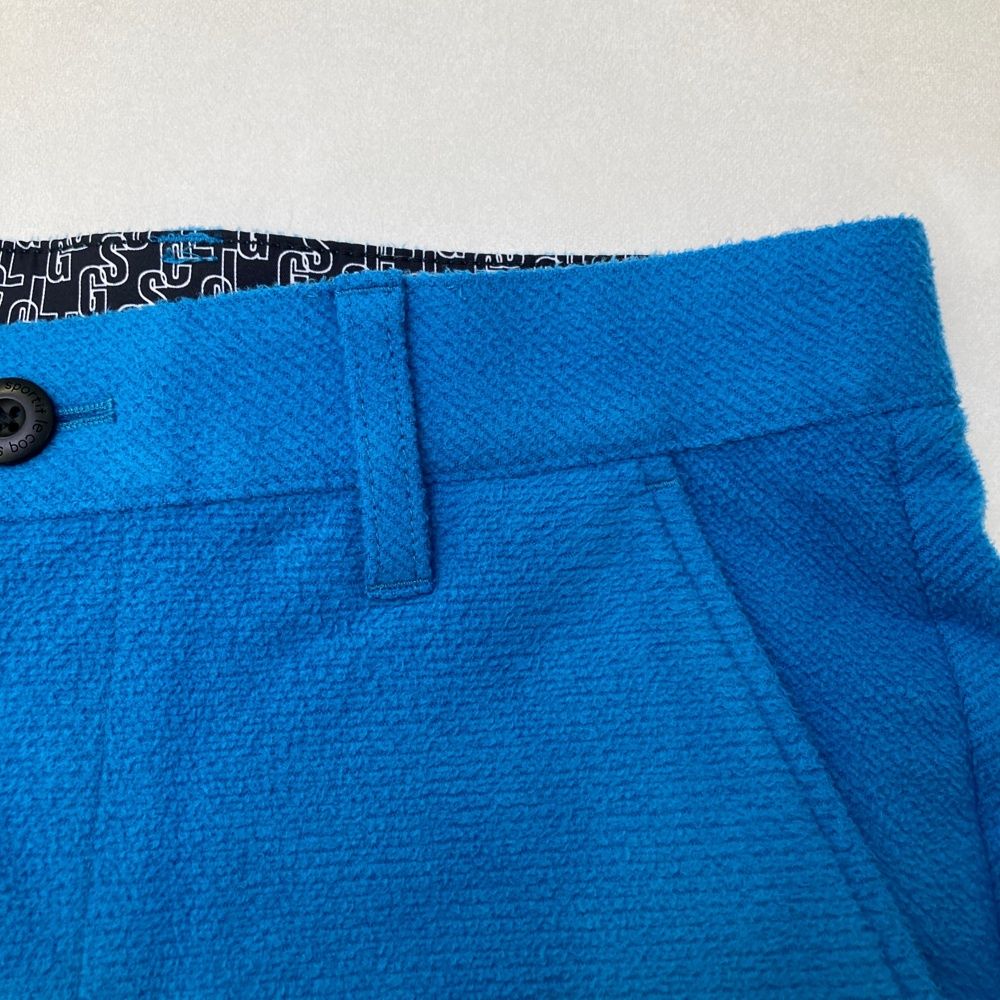 サイズ：79 LE COQ GOLF ルコックゴルフ 起毛 ストレッチパンツ ブルー
