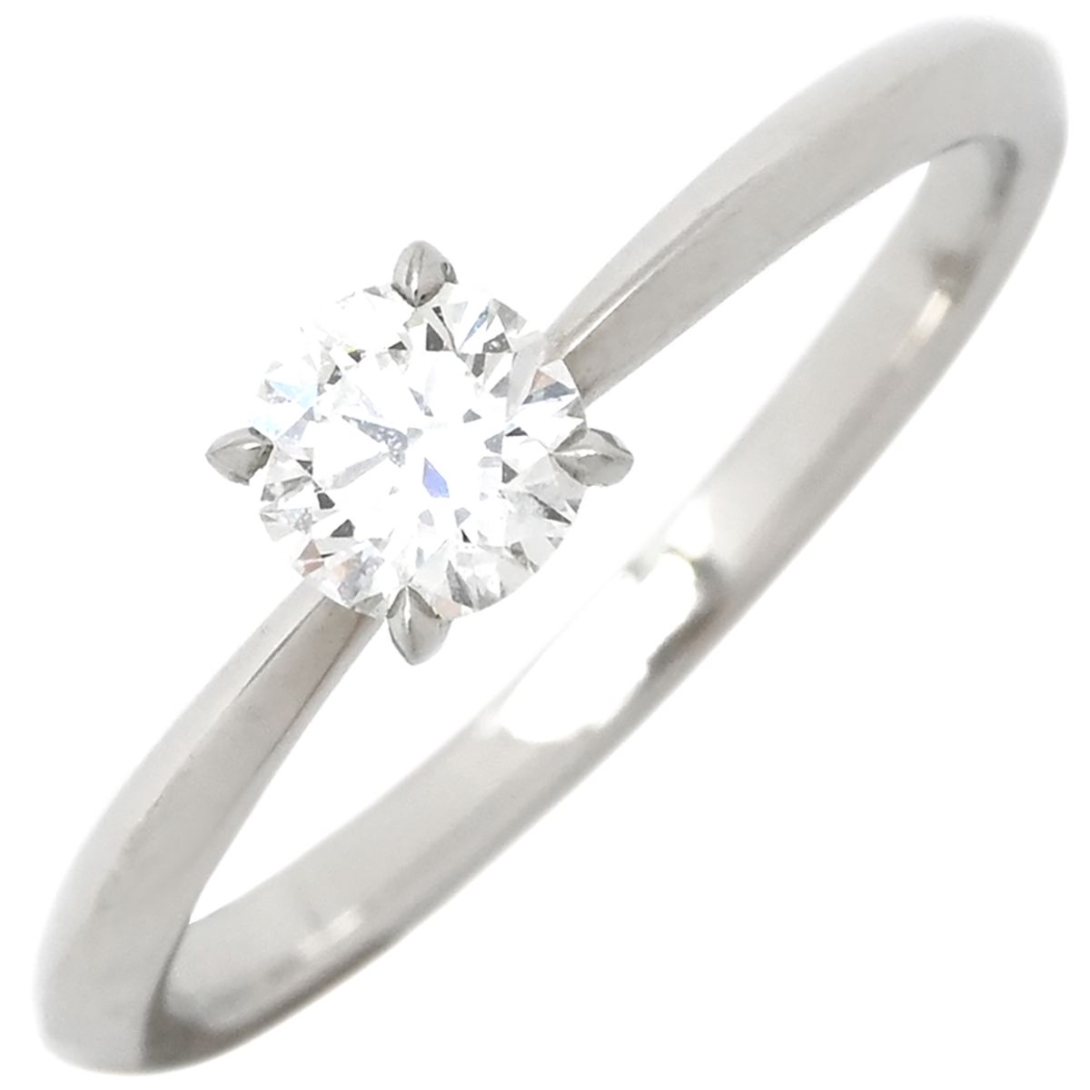 リング 指輪 ダイヤ 立爪リング Pt950 ダイヤモンド プラチナシルバー 1石 1粒 9号