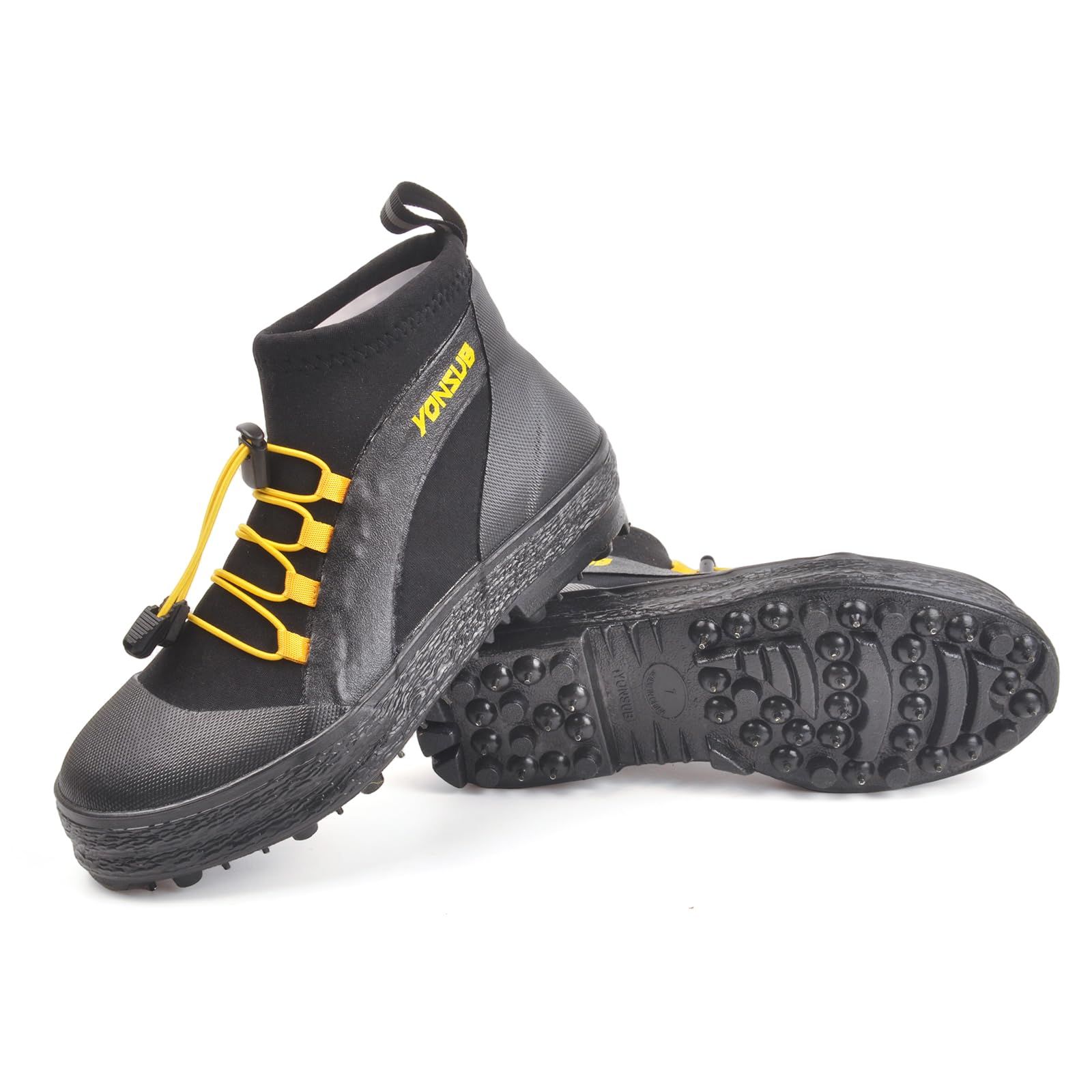 MORGEN SKY ウェーディングシューズ フィッシング シューズ スパイクピン フィッシングブーツ マリンブーツ ハイカット 防撥水 滑り止め 水陸両用 男女兼用 磯釣り 渓流釣り 釣り おしゃれ YZ 028