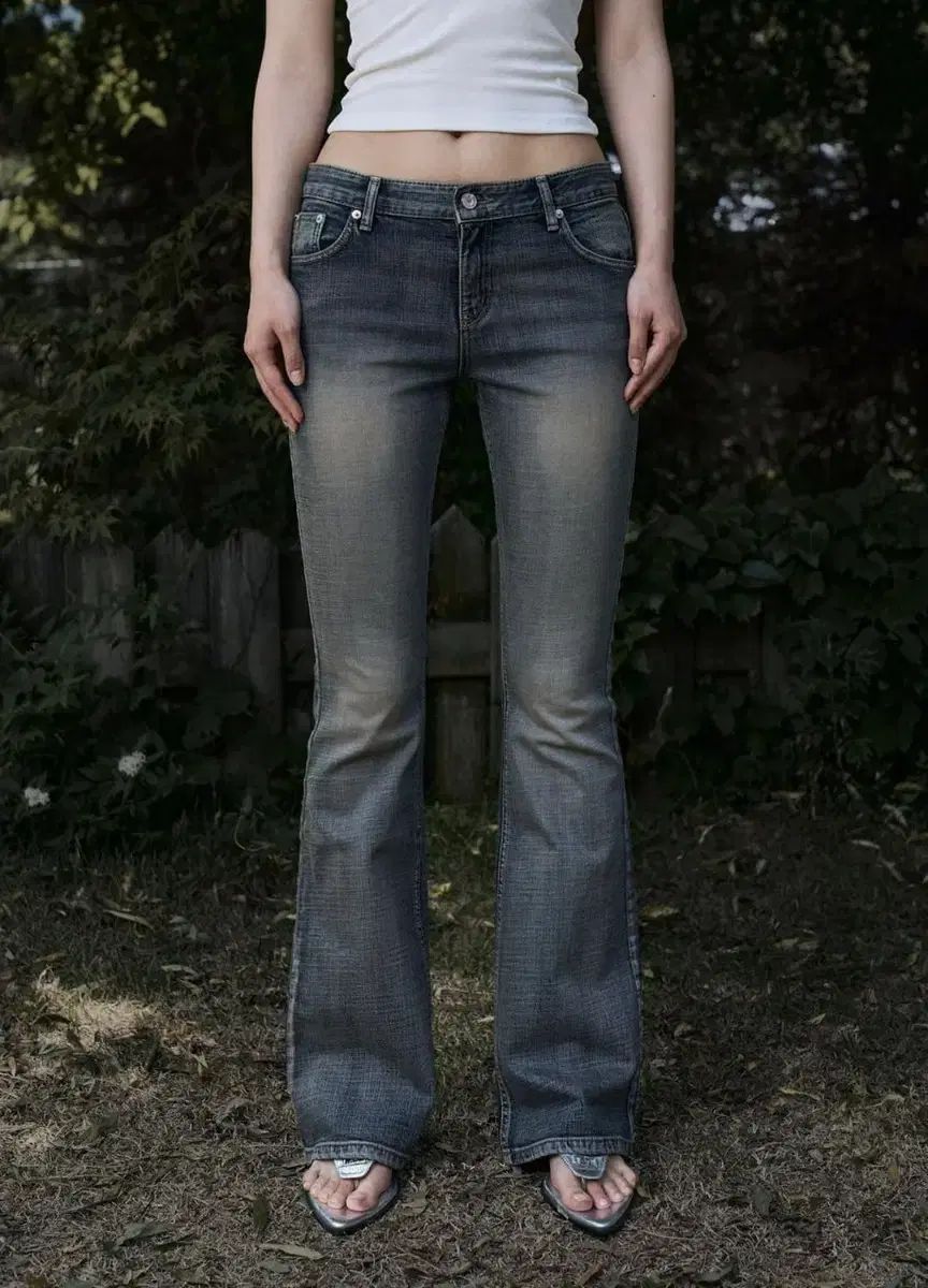 BOHEMSEO ボヘミアンソウル ブーツカット デニム ブルー Mサイズ