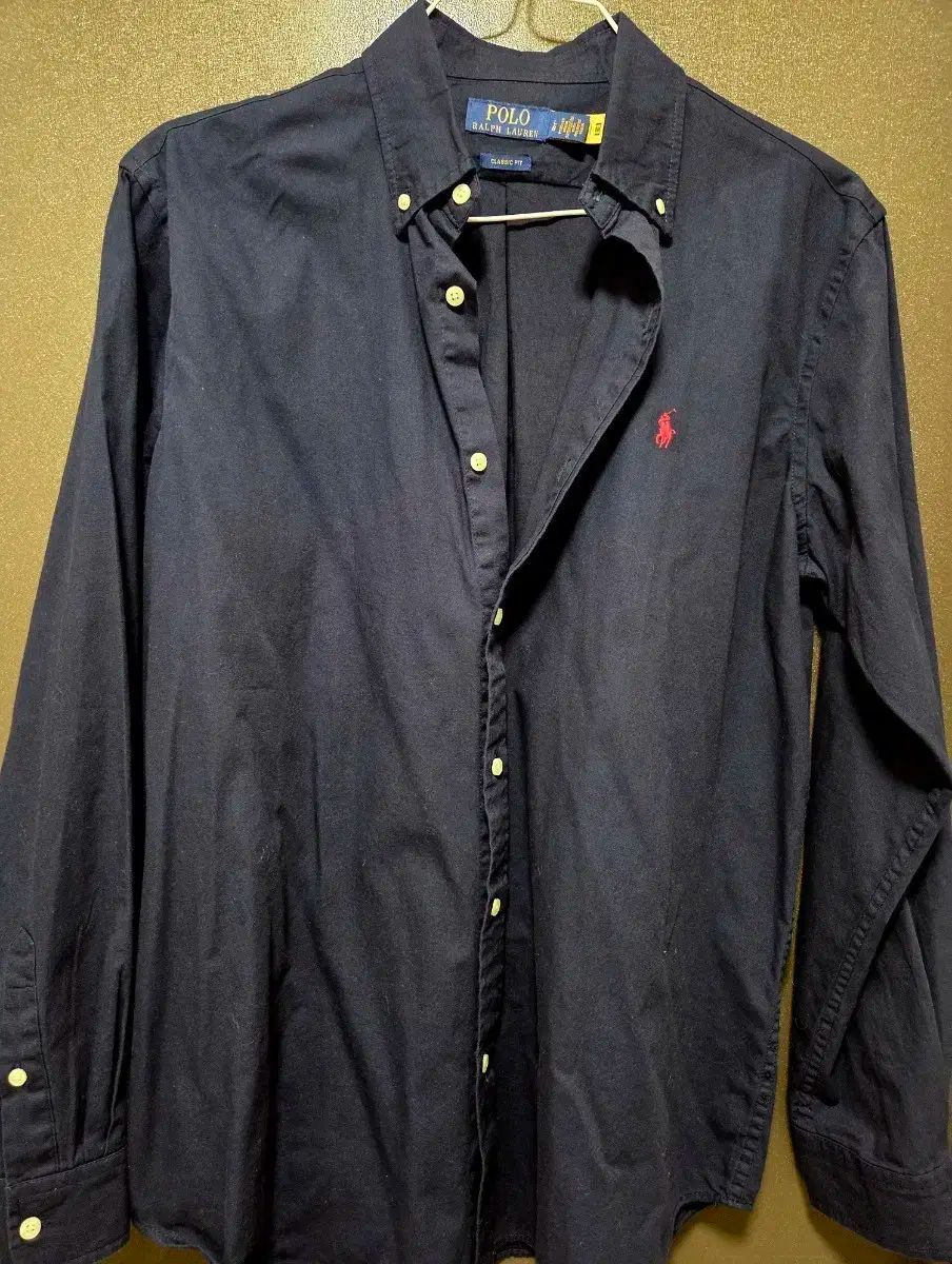 ポロラルフローレン ネイビー 長袖 シャツ