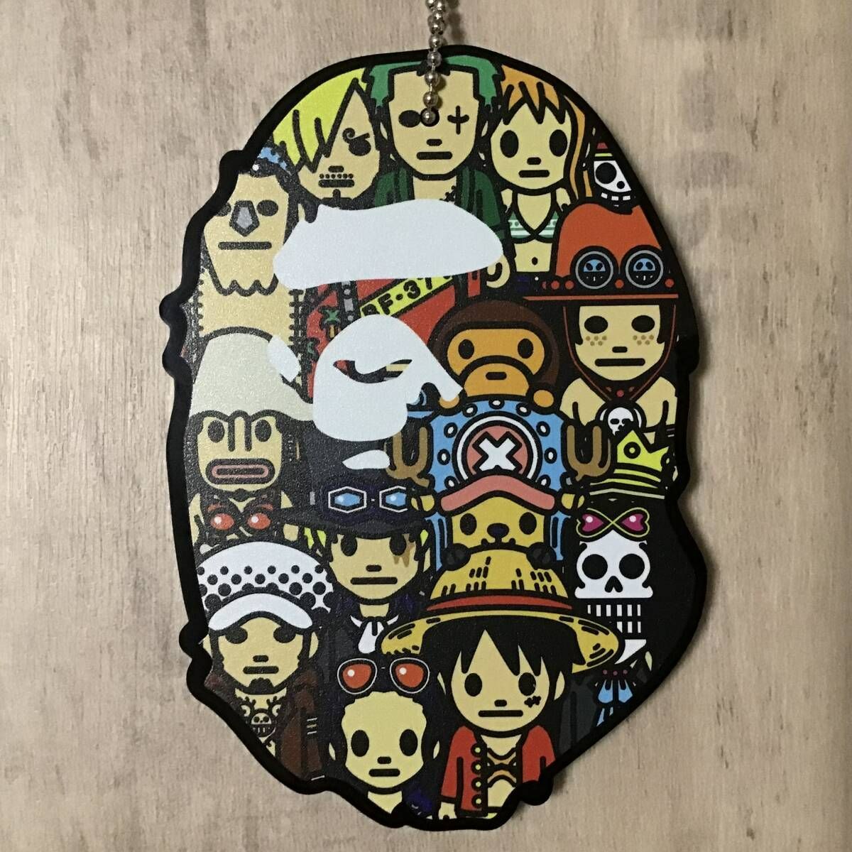 BAPE × ワンピース カードケース onepiece a bathing ape card case エイプ ベイプ アベイシングエイプ ルフィ luffy