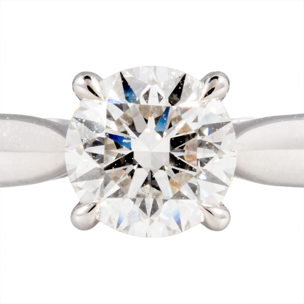 グラフ GRAFF パラゴン ソリティア リング 指輪 ダイヤモンド 0.42 ct 約6号 Pt 950 4.0 g プラチナ VVS 1 3 EX レディース