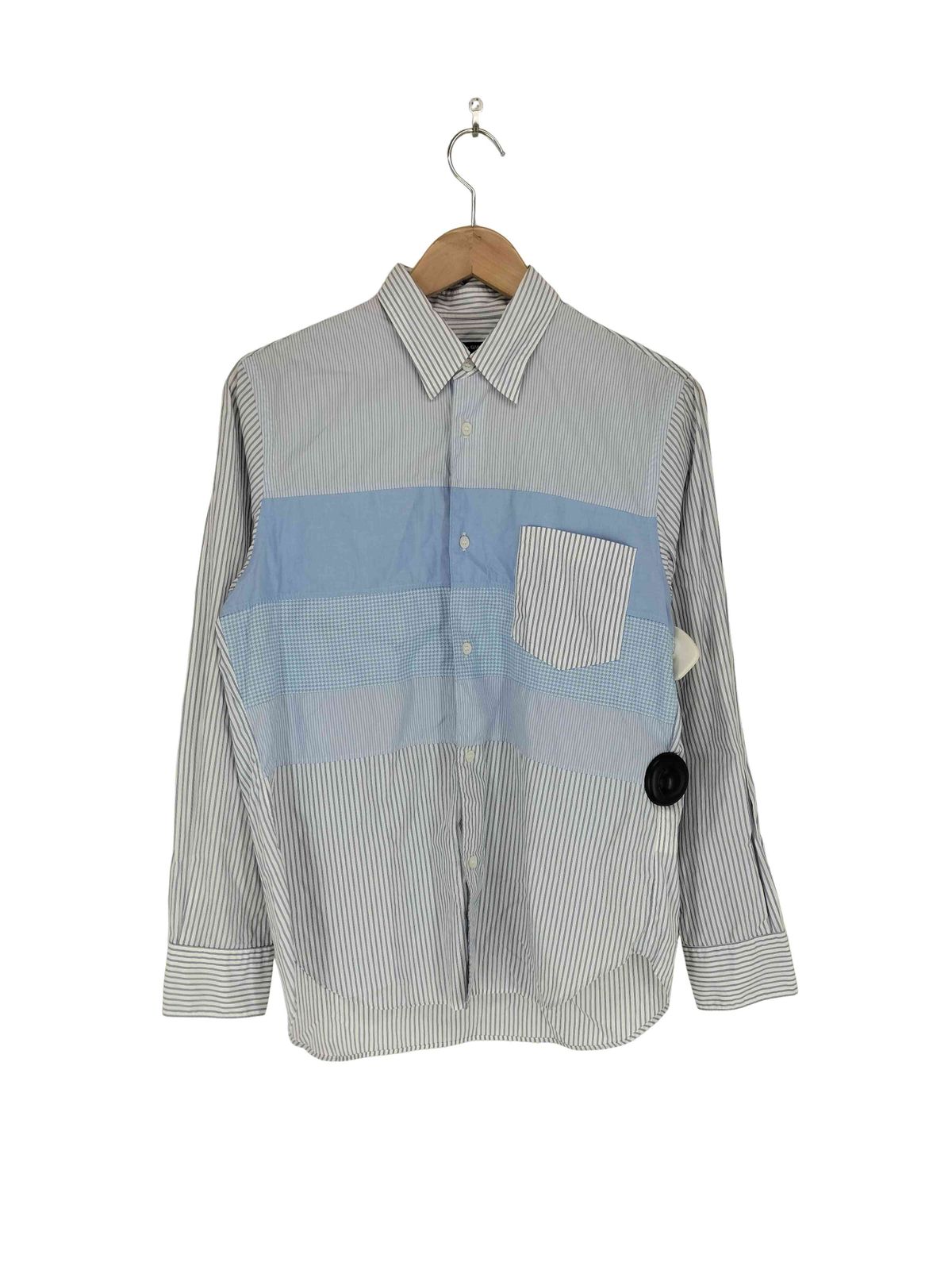 コムデギャルソンオム COMME des GARCONS HOMME AD2018 パッチワークL S シャツ メンズ XS