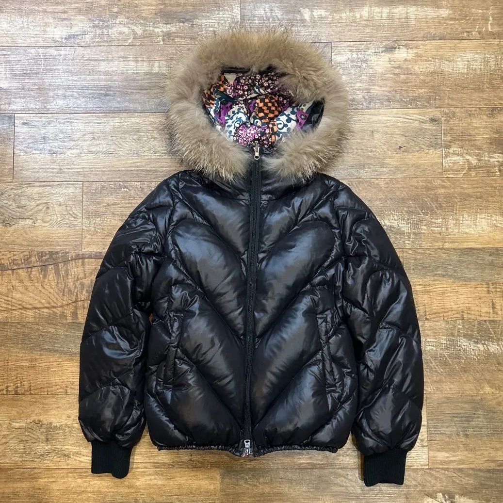 TSUMORI CHISATO ツモリチサト 総柄 リバーシブル ダウンジャケット