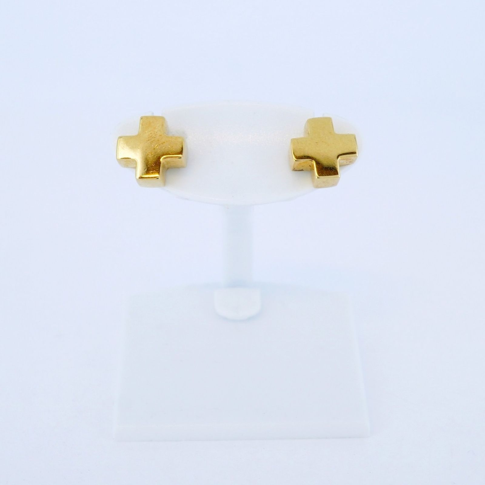 ティファニー Tiffany ピアス ローマンクロス 18 KYG イエローゴールドメンズ レディース