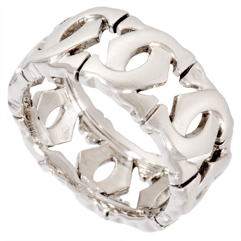 カルティエ Cartier アントルラセ リング 指輪 48 K18WG 6.4g ホワイトゴールド レディース