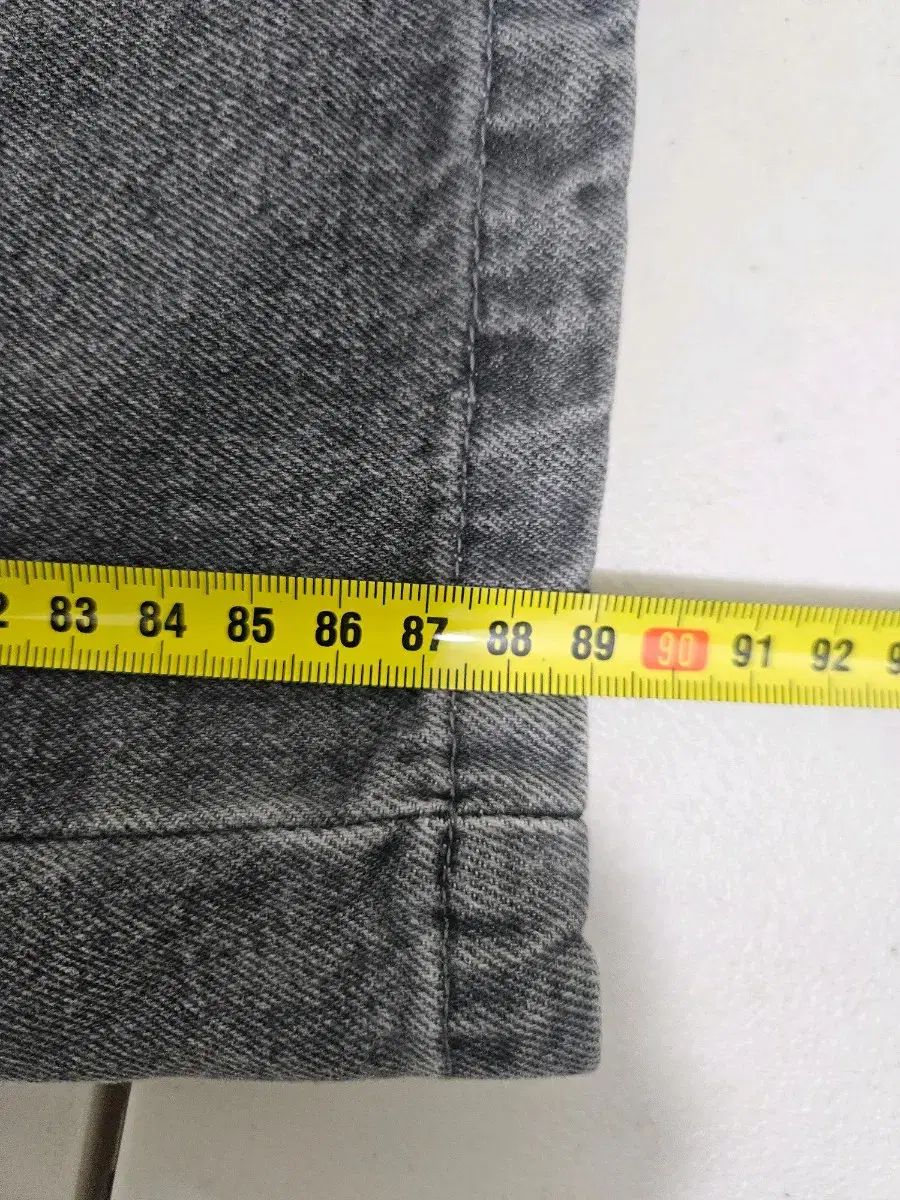 ワイドデニムパンツ ウエスト64