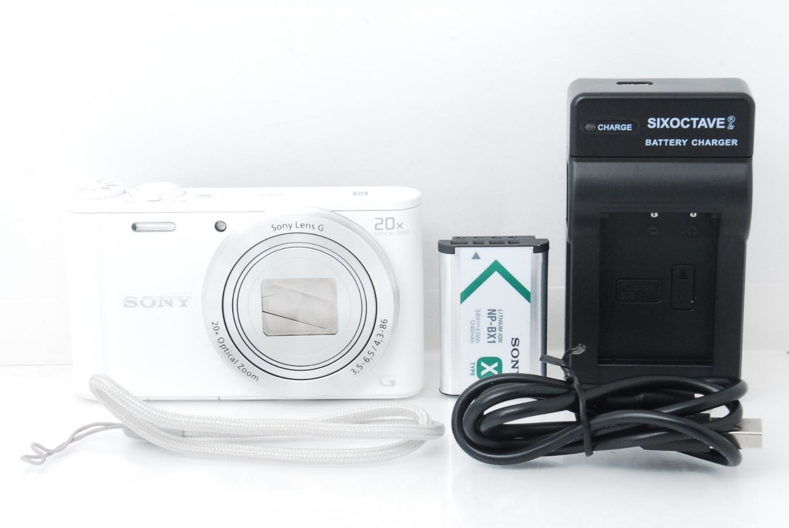 ❤️オシャレスタイリッシュ✨Wi-Fi機能☆ソニー DSC-WX350 ホワイト