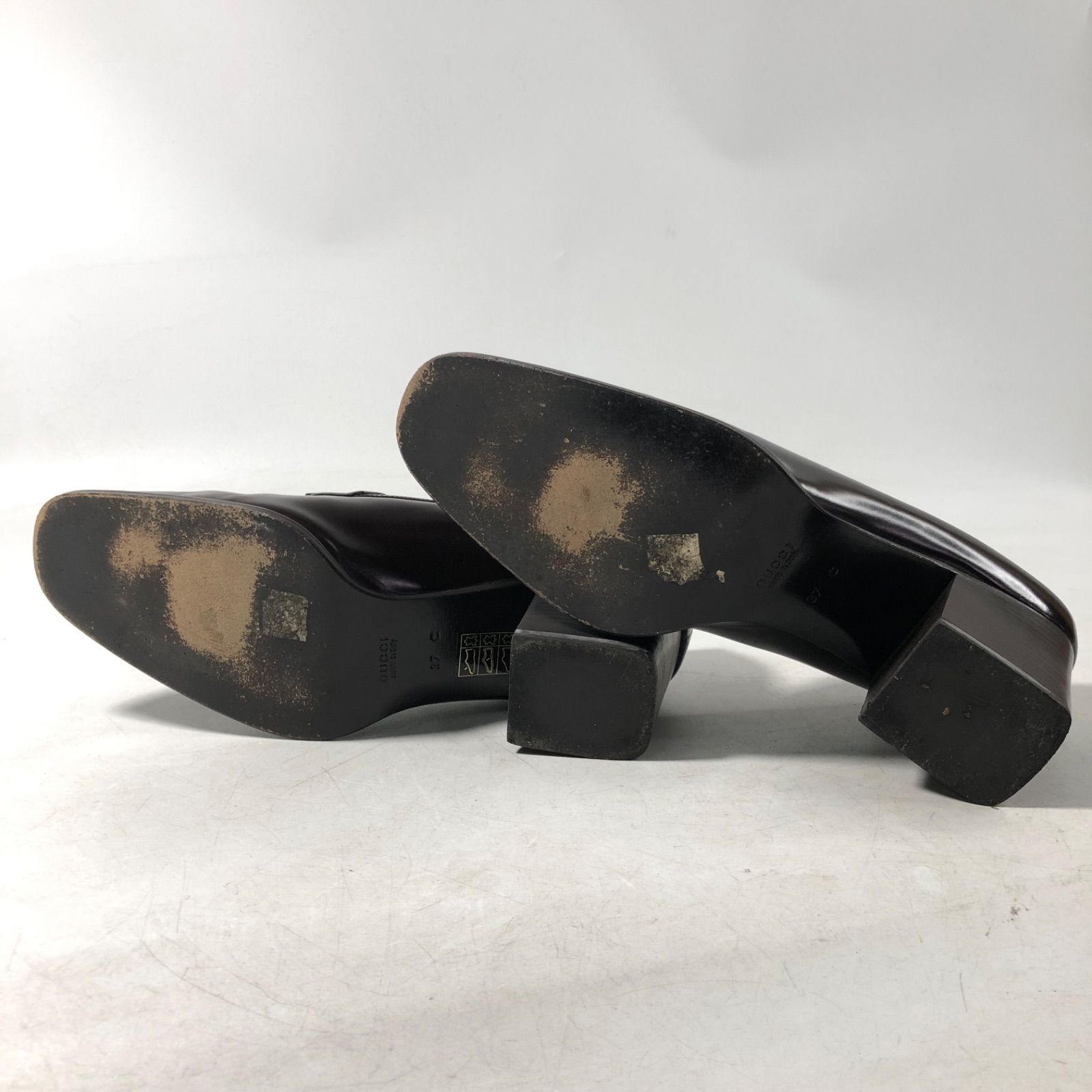 レディースレザーパンプス 茶色