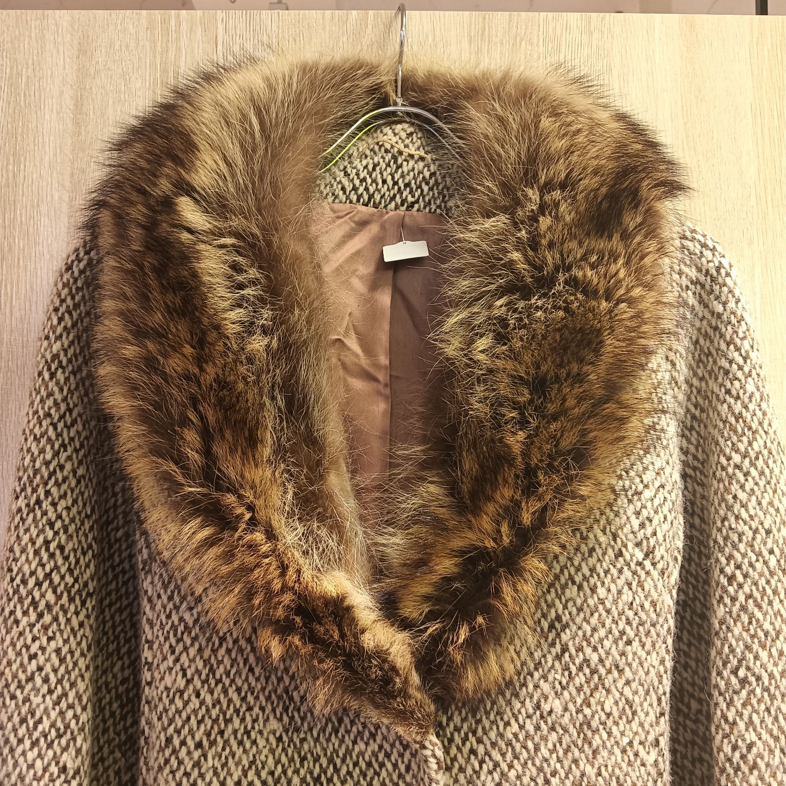 Kashmoor カシュモア アイルランド製ツイードロングコートMADE IN 