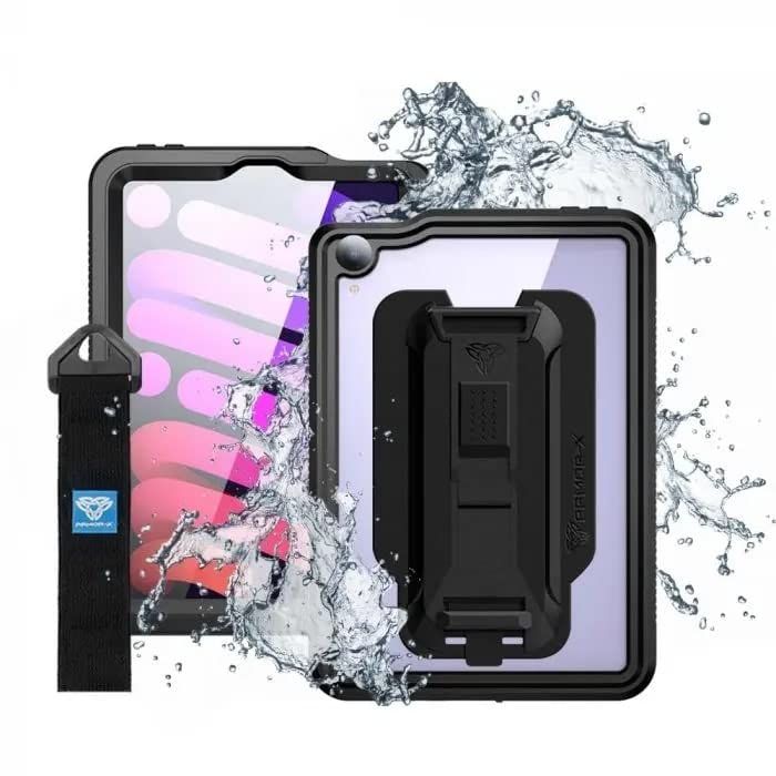 ARMOR-X iPad mini 6th 用ケース IP68 Waterproof Case with Hand Strap ブラック MXS-iPad-M6 Black