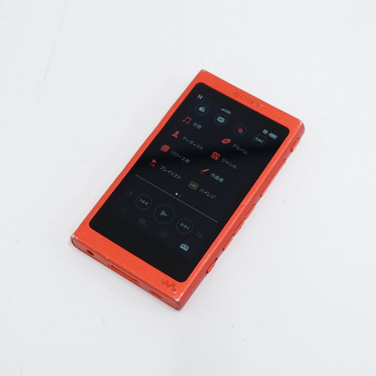 SONY ウォークマン NW-A45 16GB 品 本体のみ トワイライトレッド 高音質ハイレゾ 完動品 V1910