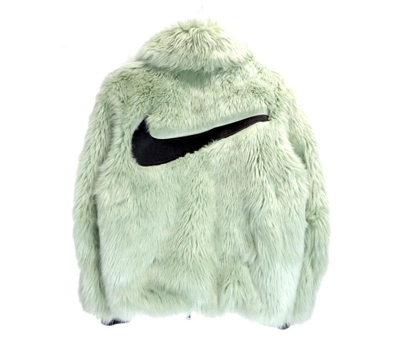 ナイキ NIKE × アンブッシュ AMBUSH 18AW Reversible Faux Fur Coat Jacket AQ9225 390 リバーシブル フェイク ファー ジャケット h6080