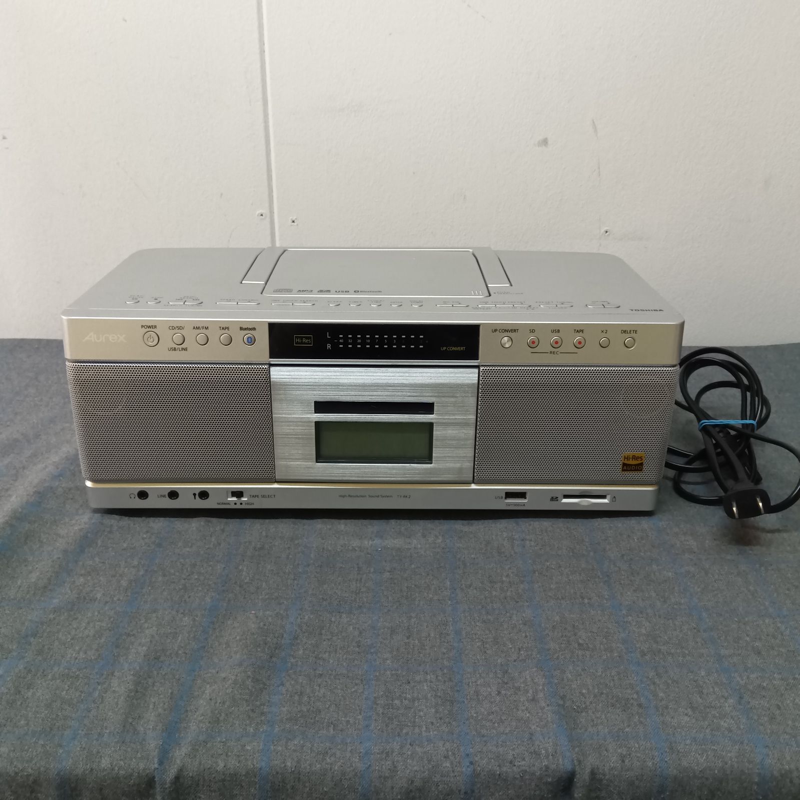 東芝 TOSHIBA Aurex SD USB CDラジオカセットレコーダー TY-AK2 A911