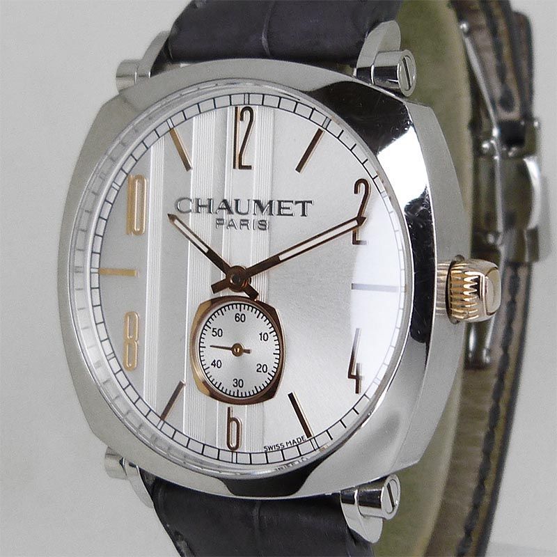  ショーメ CHAUMET ダンディ オートマティック シルバー 35ｍｍ 羽織り 自動巻き時計 腕時計(アナログ)