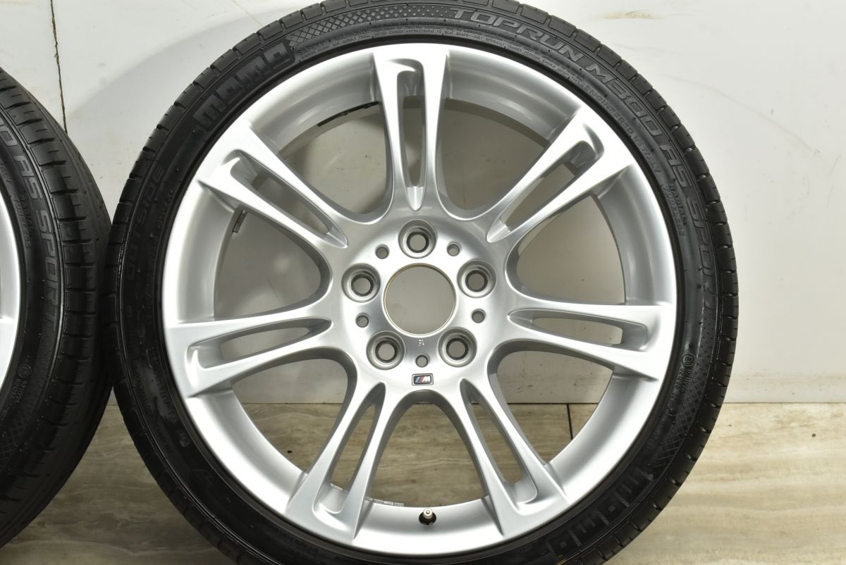  程度良好 BMW F 10 11 5シリーズ Mスポーツ 18 in 8 J 30 9 44 PCD 120 MOMO Toprun M 300 225 40 R 255 35 06 12 6シリーズ 18インチ タイヤ ホイールセット