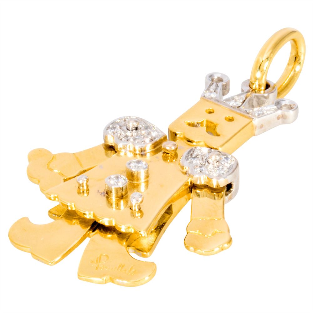 ポメラート Pomellato キング ペンダントトップ ダイヤモンド K 18 YG 10.9 g WG イエローゴールド ホワイトゴールド