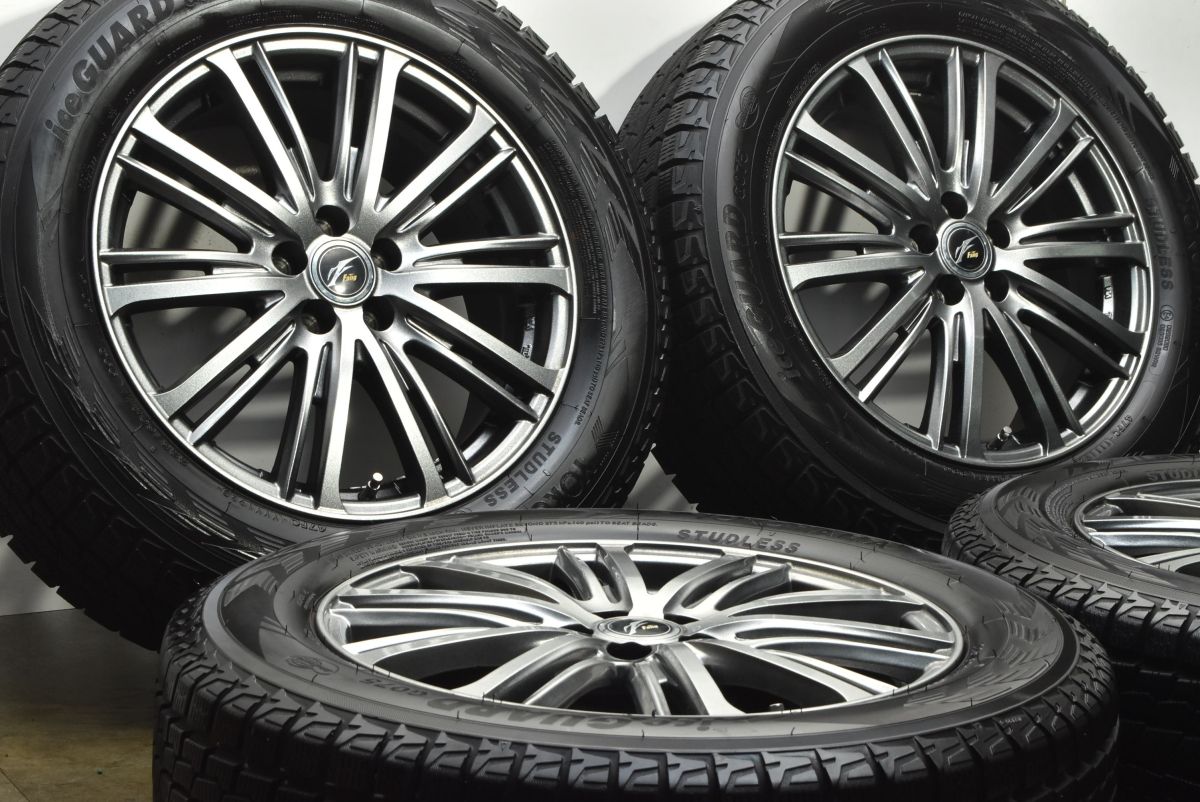 バリ溝 ファング 17 in 7 J 47 PCD 100 ヨコハマ アイスガード G 075 225 60 R フォレスター XV レガシィアウトバック 交換用