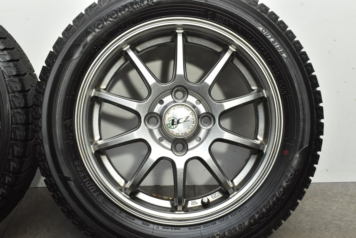  スタッドレス LCZ 14 in 4 5 J 45 PCD 100 ヨコハマ アイスガード iG 50プラス 165 65 R ソリオ ワゴンR アルト タント ムーブ N BOX 14インチ タイヤ ホイールセット