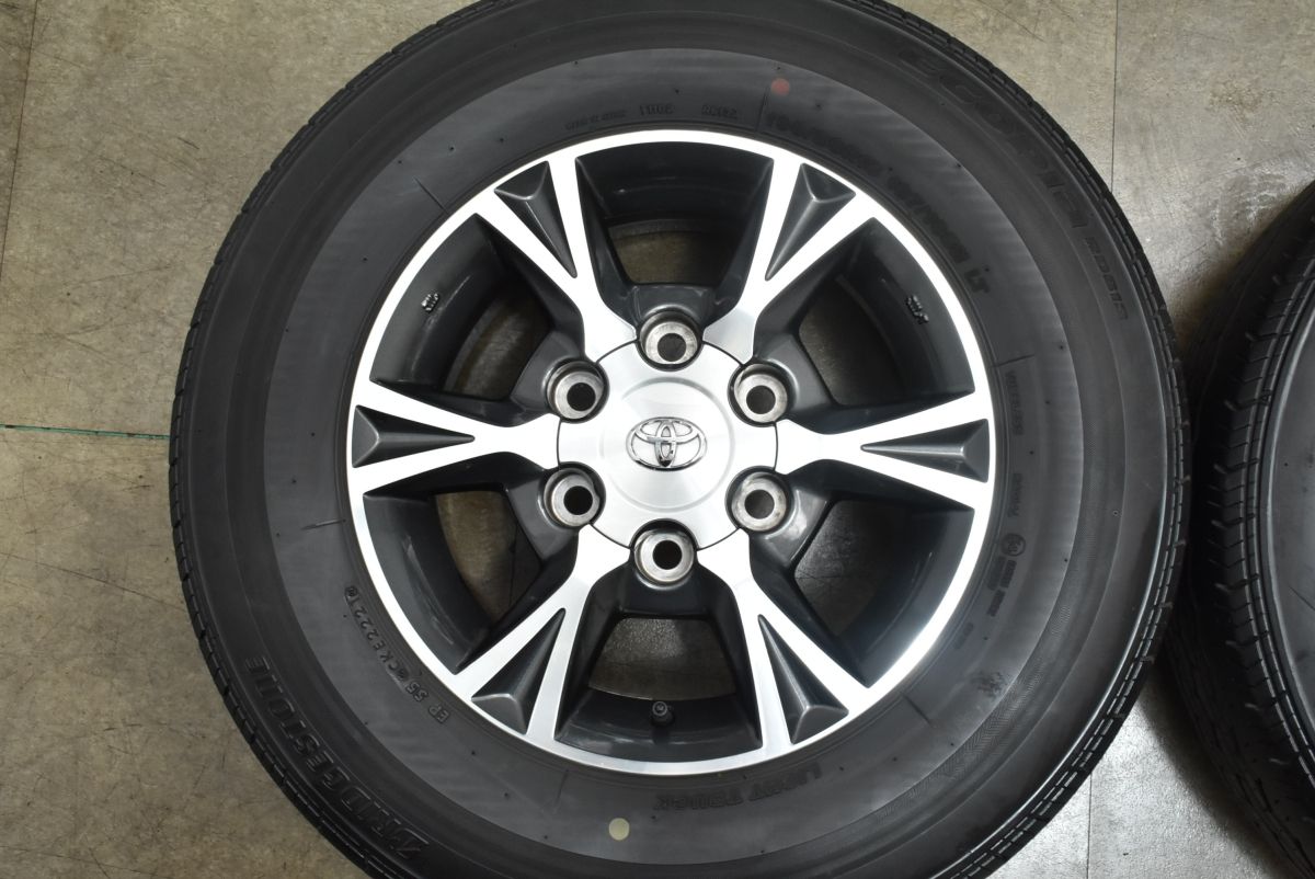 程度良好 トヨタ 200系 ハイエース 15 in 6 J 35 PCD 139 7 エコピアRD 613 195 80 R レジアスエース アルミホイール