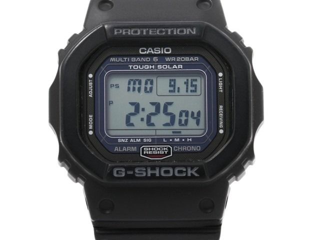 CASIO カシオ 腕時計 GSHOCK GW 5000 1JF ブラック 樹脂 ステンレス メンズ デジタル 電波ソーラー